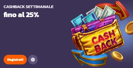 cashback bonus 25%